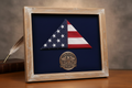 Rustic Wood American Flag 250th Anniversary Photo Frame