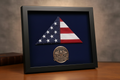 Modern Black American Flag 250th Anniversary Photo Frame