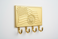 Gold American Eagle 250th Anniversary Car Key Holder